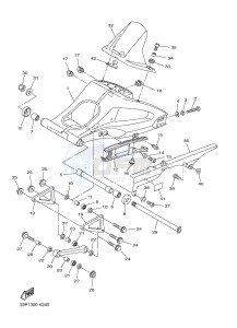 YBR125E (42PK) drawing REAR ARM