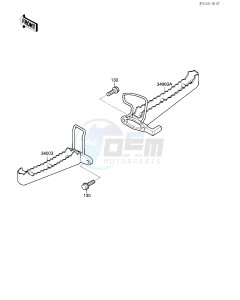 KXF 250 A [TECATE 4] (A1-A2) [TECATE 4] drawing FOOTRESTS