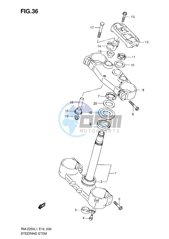 STEERING STEM L1