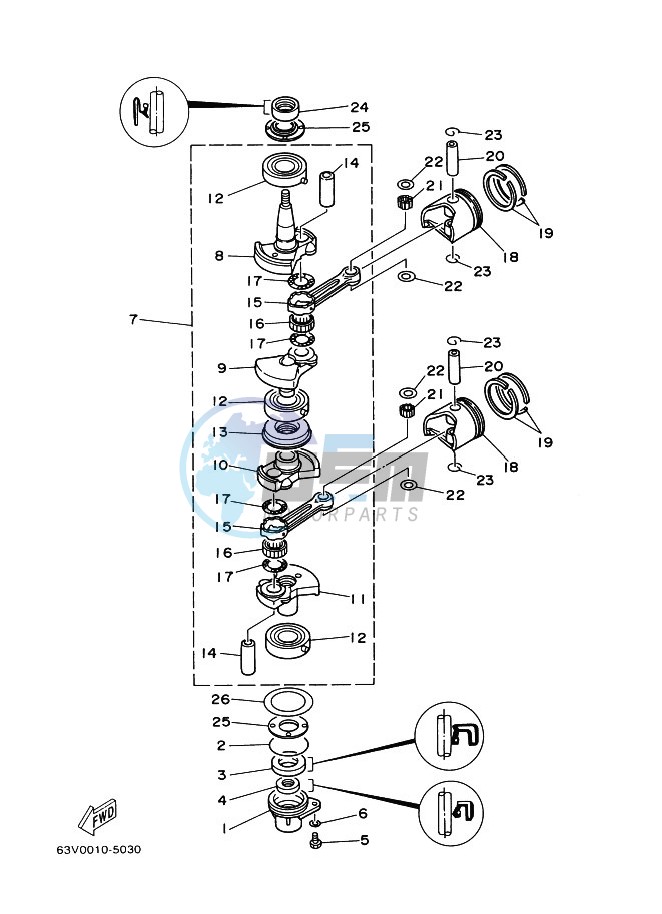 CRANKSHAFT--PISTON