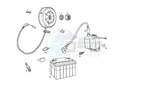 SENDA SM X-RACE - 50 CC 2T EU2 drawing GENERATOR