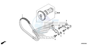 TRX500FM6F TRX500FM Australia - (U) drawing CAM CHAIN/TENSIONER