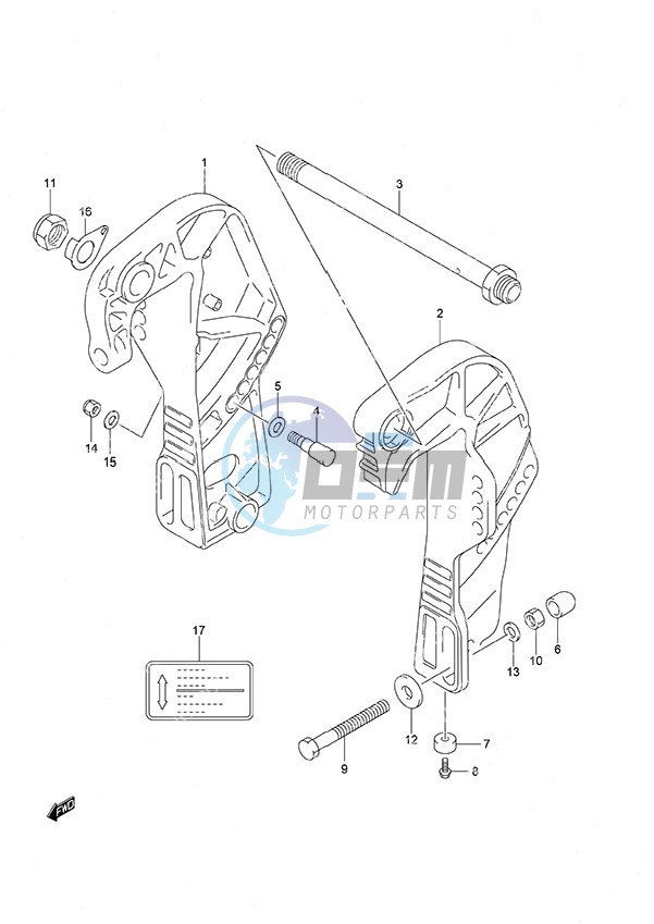 Clamp Bracket Gas Assist Tilt