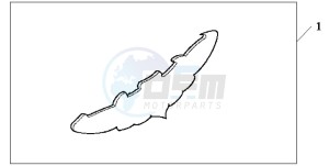 VT1100C2 drawing EMBLEM AMERICAN