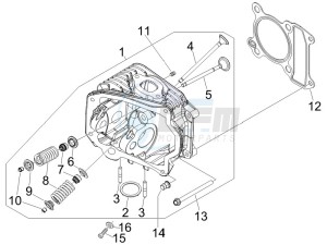 SPRINT 50 4T 2V 25 KMH NOABS E2 25 kmh (EMEA) drawing Head unit - Valve