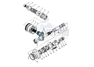 XV VIRAGO 750 drawing MIDDLE DRIVE GEAR