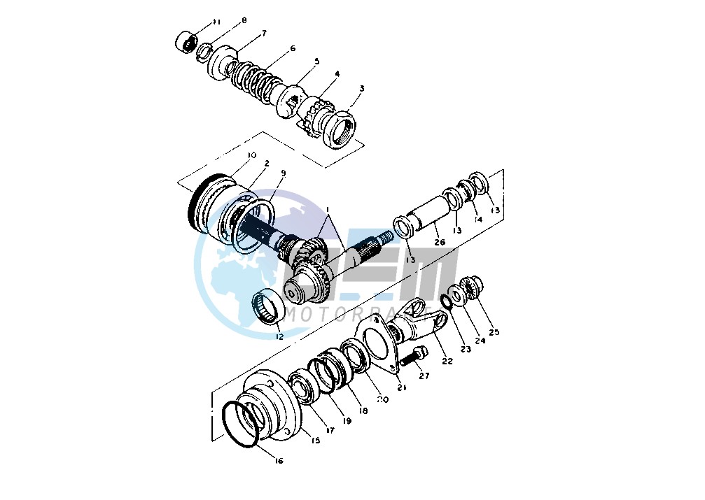 MIDDLE DRIVE GEAR