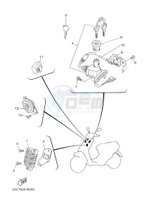 YN50 YN50FU OVETTO 4T (2ACP 2ACP) drawing ELECTRICAL 1