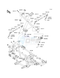 KVF 650 A [PRAIRIE 650 4X4] (A2) [PRAIRIE 650 4X4] drawing FRAME