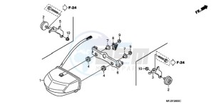 CBR600RAA F / CMF drawing TAILLIGHT