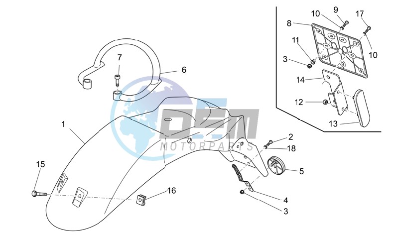 Rear body - Rear handle