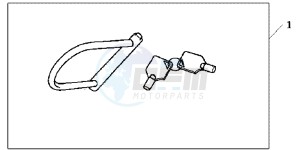 CB600FAC drawing U LOCK