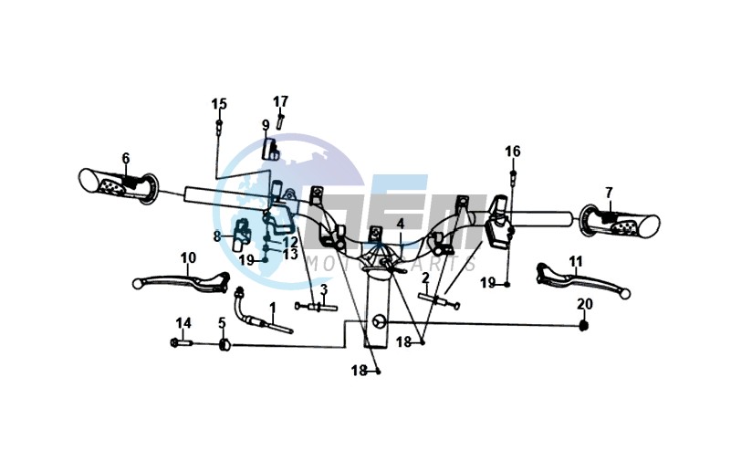 HANDLEBAR / BRAKE LEVERS /CABLES