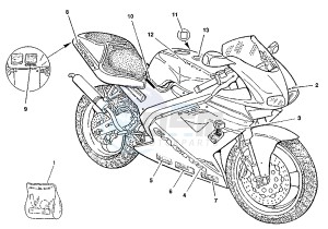 MITO EVOL.125 drawing LABEL COLOR “B”