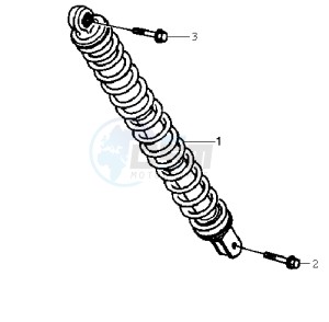 JET 50 BC ENGINE drawing REAR SUSPENSION