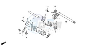 CRF80F 100 drawing GEARSHIFT DRUM