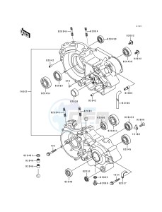 KX 500 E [KX500] (E9) [KX500] drawing CRANKCASE