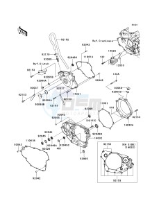 KX 450 E (KX450F MONSTER ENERGY) (E9FA) E9FA drawing ENGINE COVER-- S- -