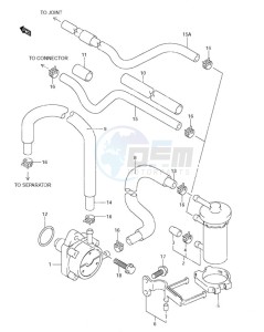 DF 90 drawing Fuel Pump (S/N 680686 & Newer)