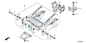 TRX420FED TRX420 Europe Direct - (ED) drawing SWINGARM