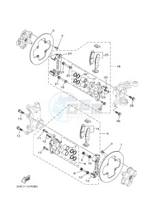 YXZ1000R SS YXZ10YESJ YXZ1000R SS (B0F3) drawing FRONT BRAKE CALIPER