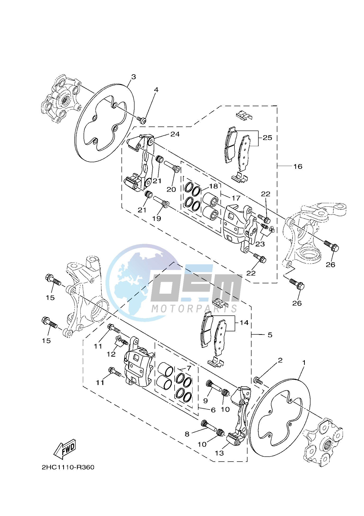 FRONT BRAKE CALIPER