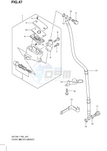 GZ125 (P02) drawing FRONT MASTER CYLINDER