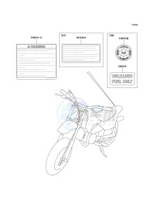 KDX 50 A (A6F) A6F drawing LABELS