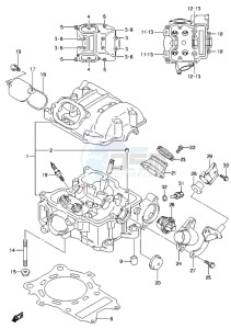 LT-A500X drawing CYLINDER HEAD