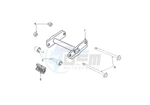 LUDIX 14 ELEGANT - 50 cc drawing SWINGING ARM