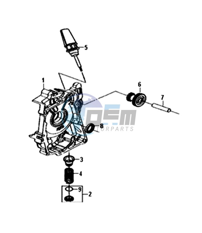 CRANKCASE  RIGHT / START MOTOR