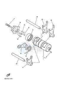 AG200FE (53CD 53CE) drawing SHIFT CAM & FORK