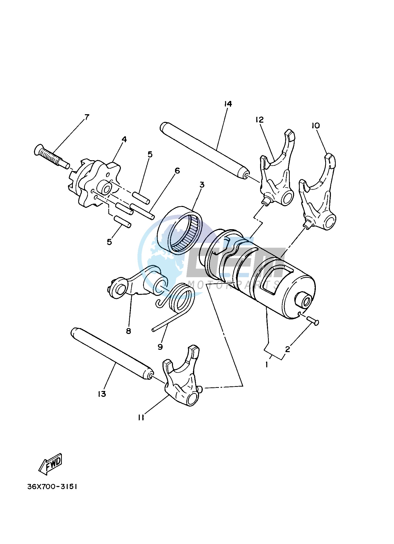 SHIFT CAM & FORK