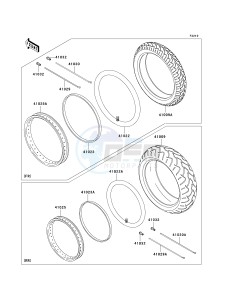 BN 125 A [ELIMINATOR 125] (A6F-A9F) A9F drawing TIRES