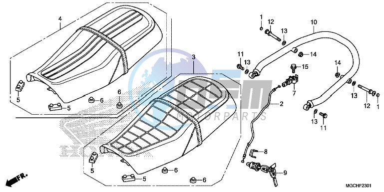 SEAT (CB1100CA/ CAD/ NA/ NAD)