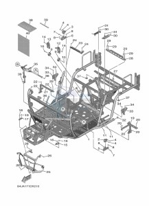 YXF1000EW YX10FRPAN (B4JA) drawing FRAME