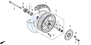 SFX50SMM drawing FRONT WHEEL (1)