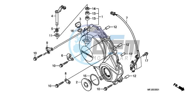 RIGHT CRANKCASE COVER (CBR600RR9,A/RA9,A)