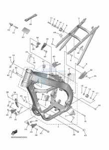 YZ450F (B2W6) drawing FRAME