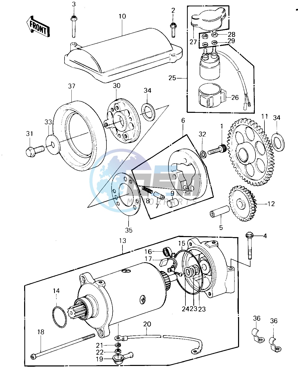 STARTER MOTOR_STARTER CLUTCH -- KZ1300-A1_A2- -