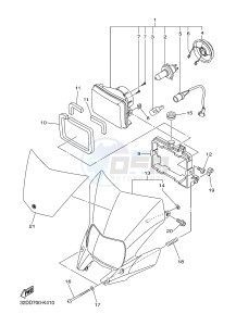 WR250R (32DN) drawing HEADLIGHT