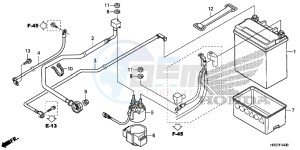 TRX420FA2G TRX420F Europe Direct - (ED) drawing BATTERY