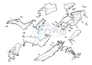 GPR NUDE - 125 cc drawing REAR BODY