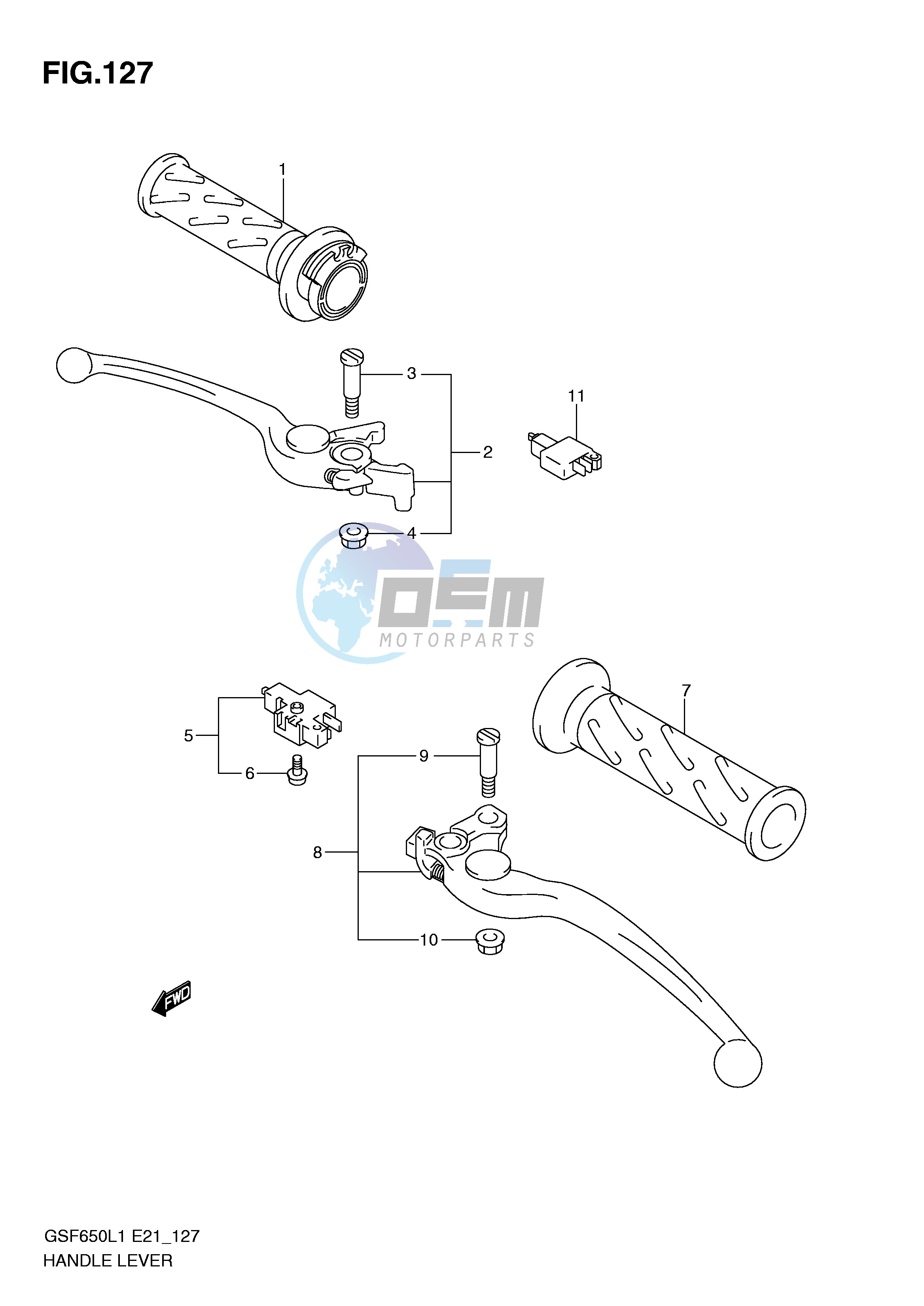 HANDLE LEVER (GSF650L1 E21)