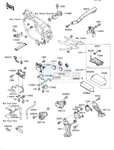 ZX 600 C [NINJA 600R] (C1-C2) [NINJA 600R] drawing BATTERY CASE