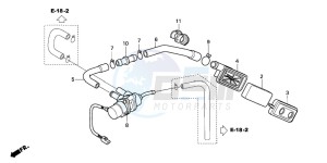 CB600F2 HORNET S drawing SUB AIR CLEANER