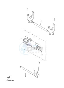 XVS1300CU XVS1300 CUSTOM XVS1300 CUSTOM (2SSA) drawing SHIFT CAM & FORK