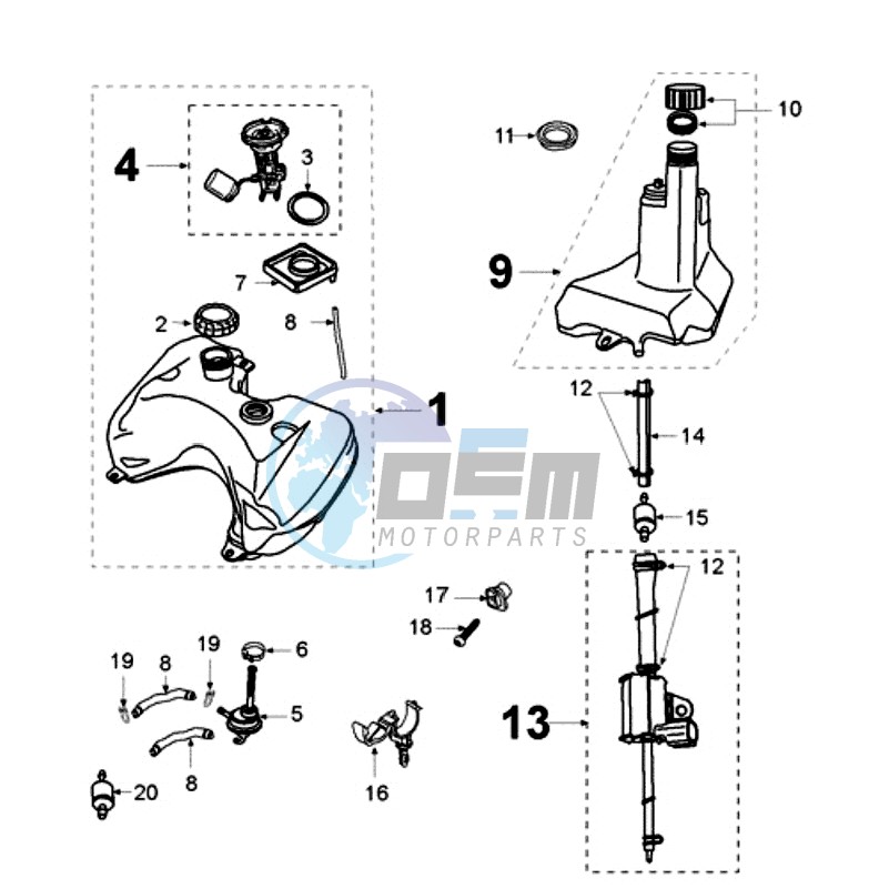 TANK AND FUEL PUMP