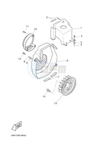 CW50L BOOSTER (2B6L) drawing AIR SHROUD & FAN