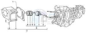 Runner 200 VXR 4t drawing Cylinder-piston-wrist pin assy